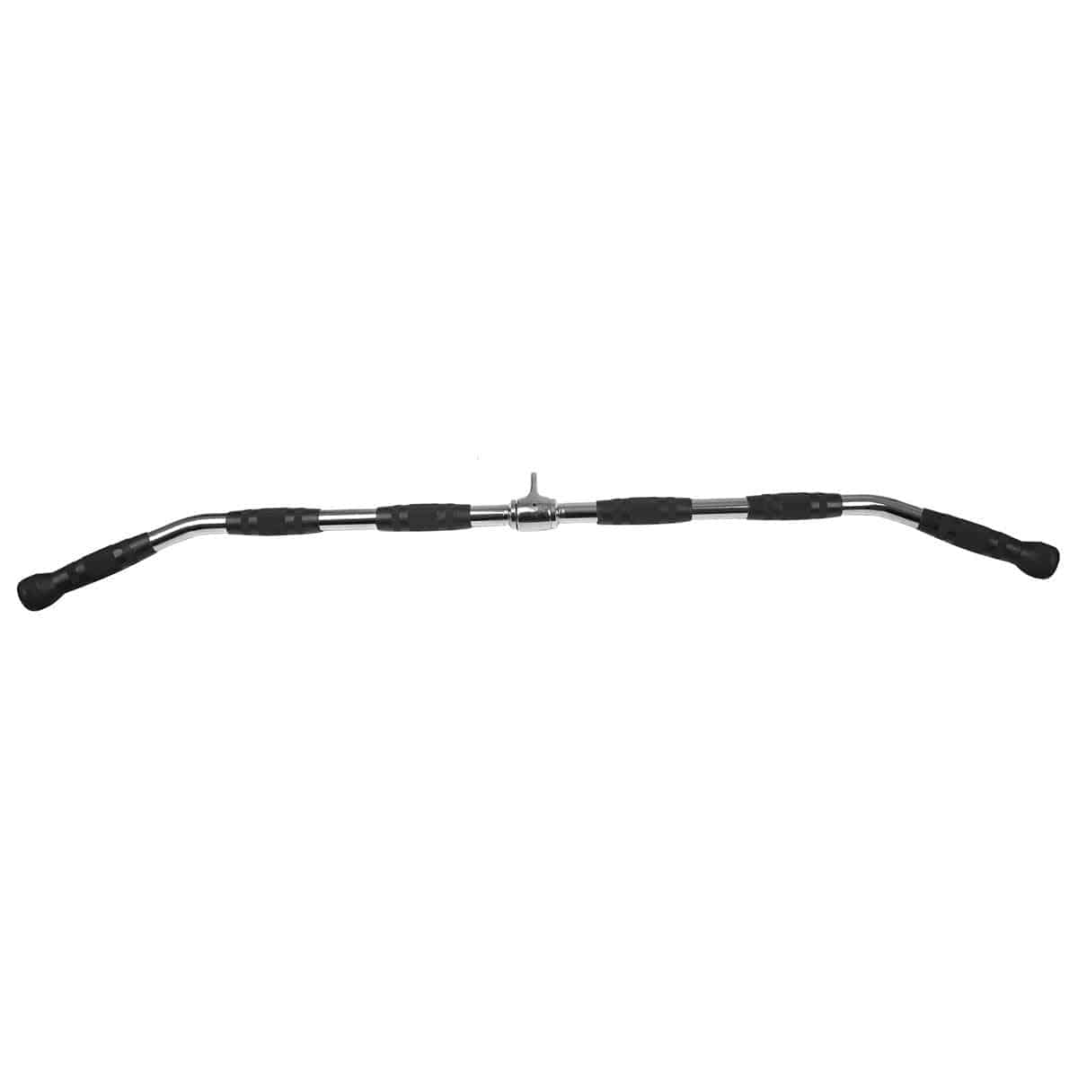 Lat Pulldown Bar 48" Rubber Grips | Cable Attachment [120cm]