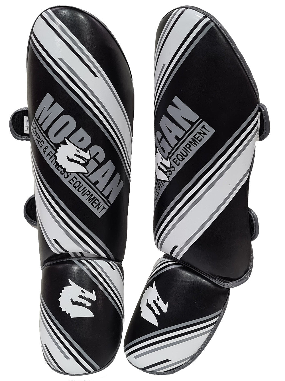 Fitness Hero presents the Morgan Aventus shin guards. The Aventus shin guards are a true intermediate to advanced user shin protectors. The Aventus model has an all-new and improved shin and instep protection for all martial arts, MMA and Muay Thai training. Available in 4 sizes and the one black & white colour