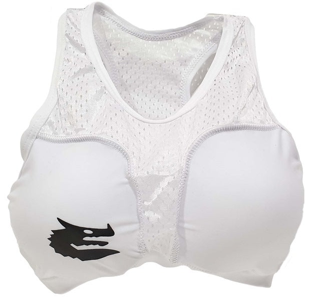 MORGAN FEMALE BREAST PROTECTOR, WITH COOLING VENTS FOR EXTRA COMFORT. AVAILABLE IN 4 SIZES