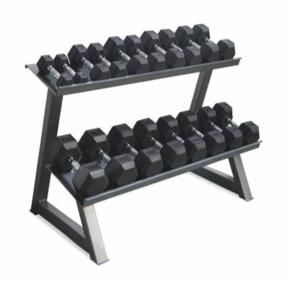 2 Tier Dumbbell Rack Commercial Grade - 800kg Capacity - Fitness Hero Brand new. Commercial Dumbbell storage