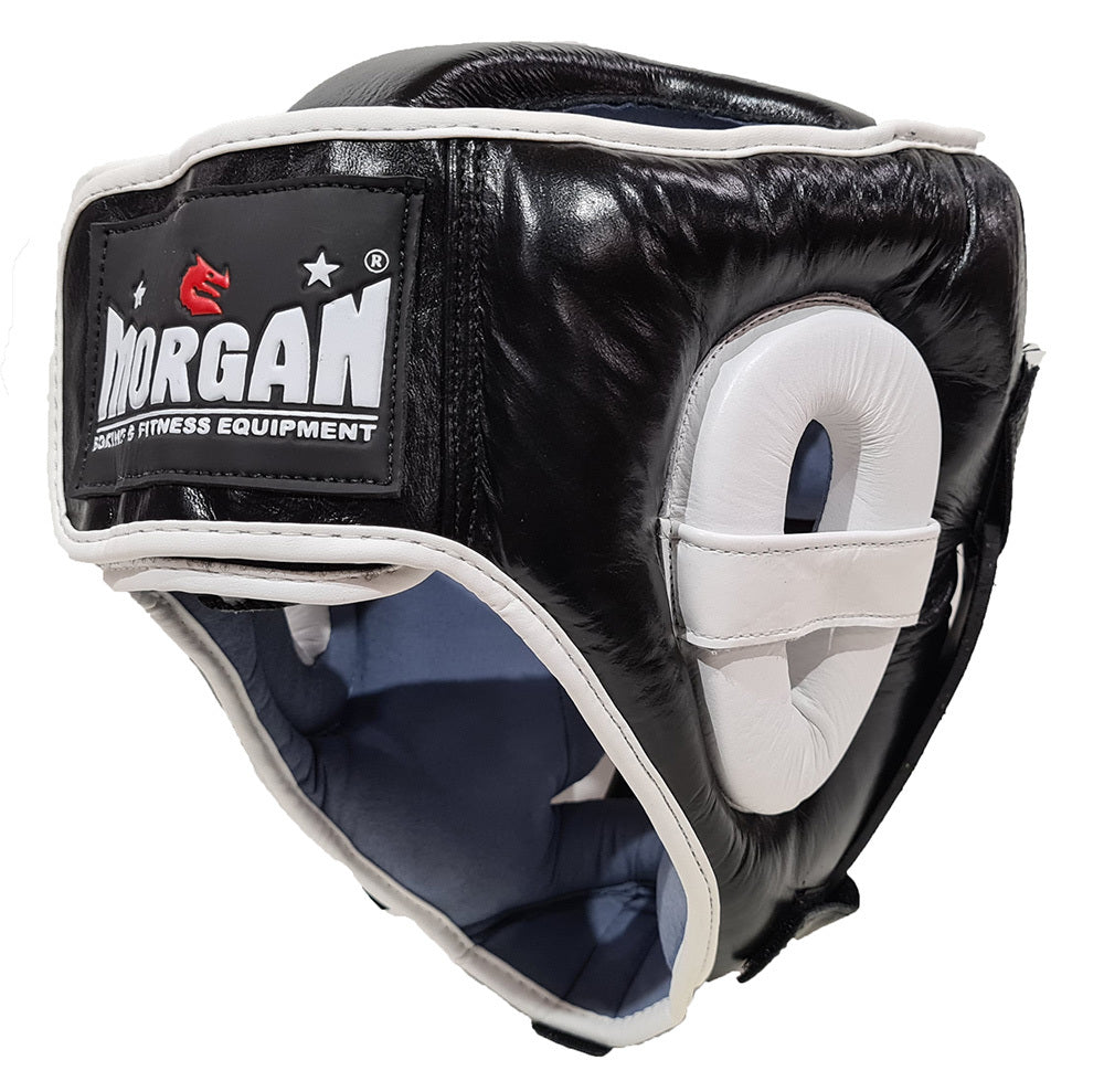 Morgan Leather Head Guard | Removable ABX Grill - Fitness Hero Brand new