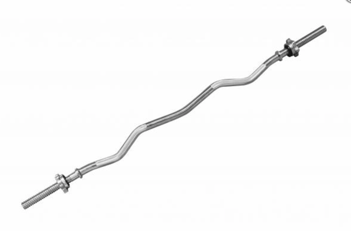 RELOAD Standard EZ Curl Bar Spinlock - 1.2m [25mm] | Arrives May - Fitness Hero Brand new