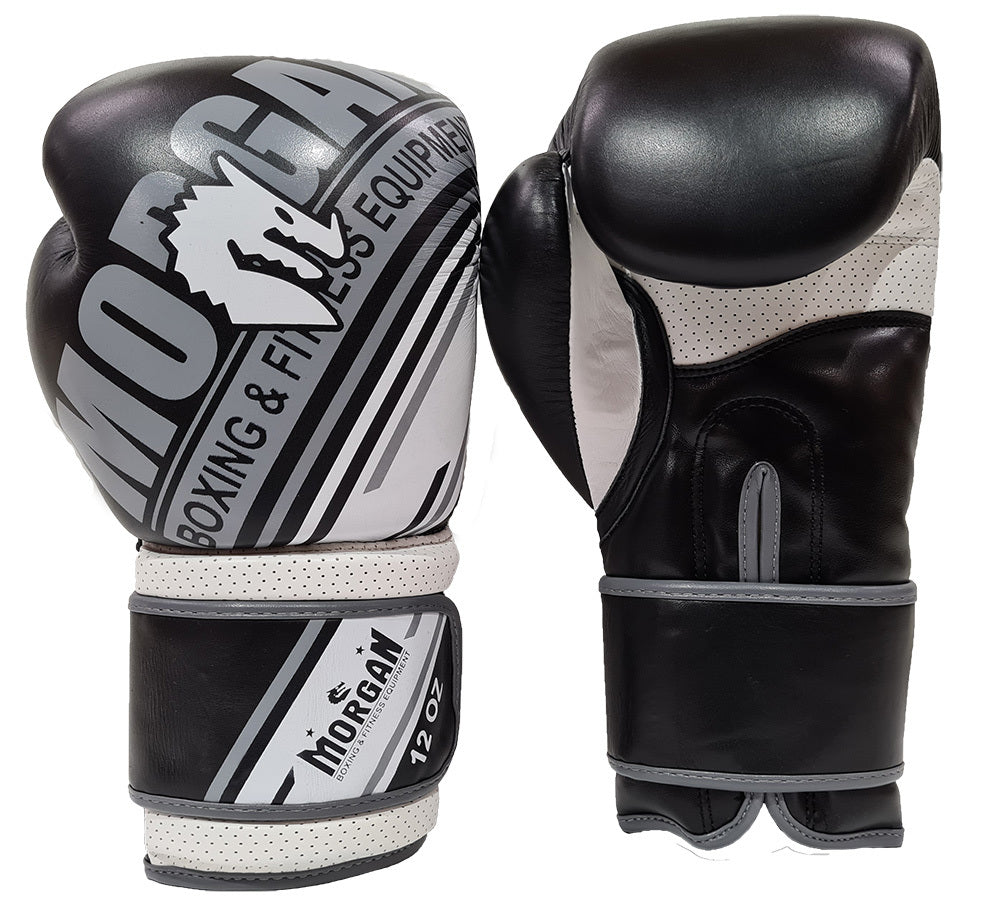 The Fitness Hero Aventus leather boxing gloves from Morgan Sports offer great protection while providing powerful strikes. Available in two colours