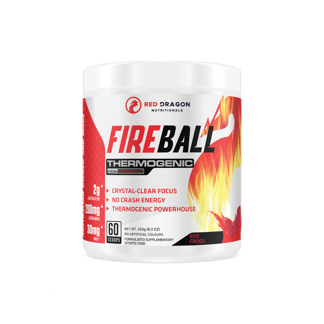 Red Dragon Fireball Thermogenic Activator Pre Workout Support energy requirements. You will have plenty of energy to train harder and better than before.